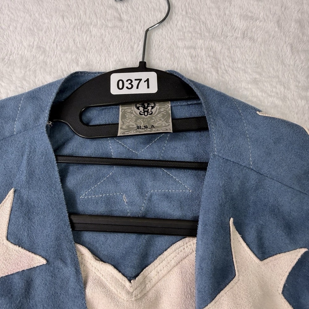 VOCAL JACKET Womens Medium Western RODEO COWGIRL USA Fringe CONCERT Festival - Picture 12 of 12